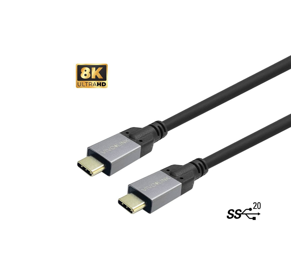 Cable Usb-C To Usb-C Cable 0.5m - Supports 20 Gbps Data