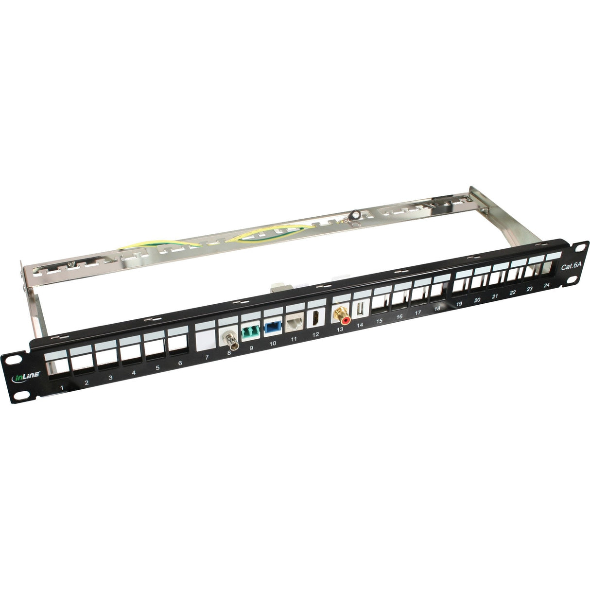 Inline® Rj45 Module Hembra A Hembra Snap-In Cat.6 Stp