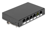 Delock Leergehäuse 6 Port Para Keystone Rj-Module Negro - Ar Montage An Tisch,