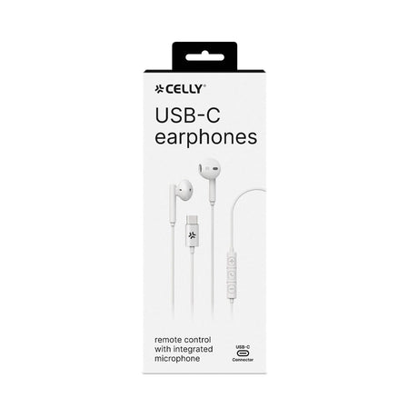 EAN 8021735200895 - Celly UP1100TYPECWH auricular y casco Auriculares Alámbrico Dentro de oído Llamadas/Música USB Tipo C Bla imagen 2