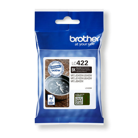 EAN 4977766815543 - Brother LC422BK cartucho de tinta 1 pieza(s) Original Negro imagen 1