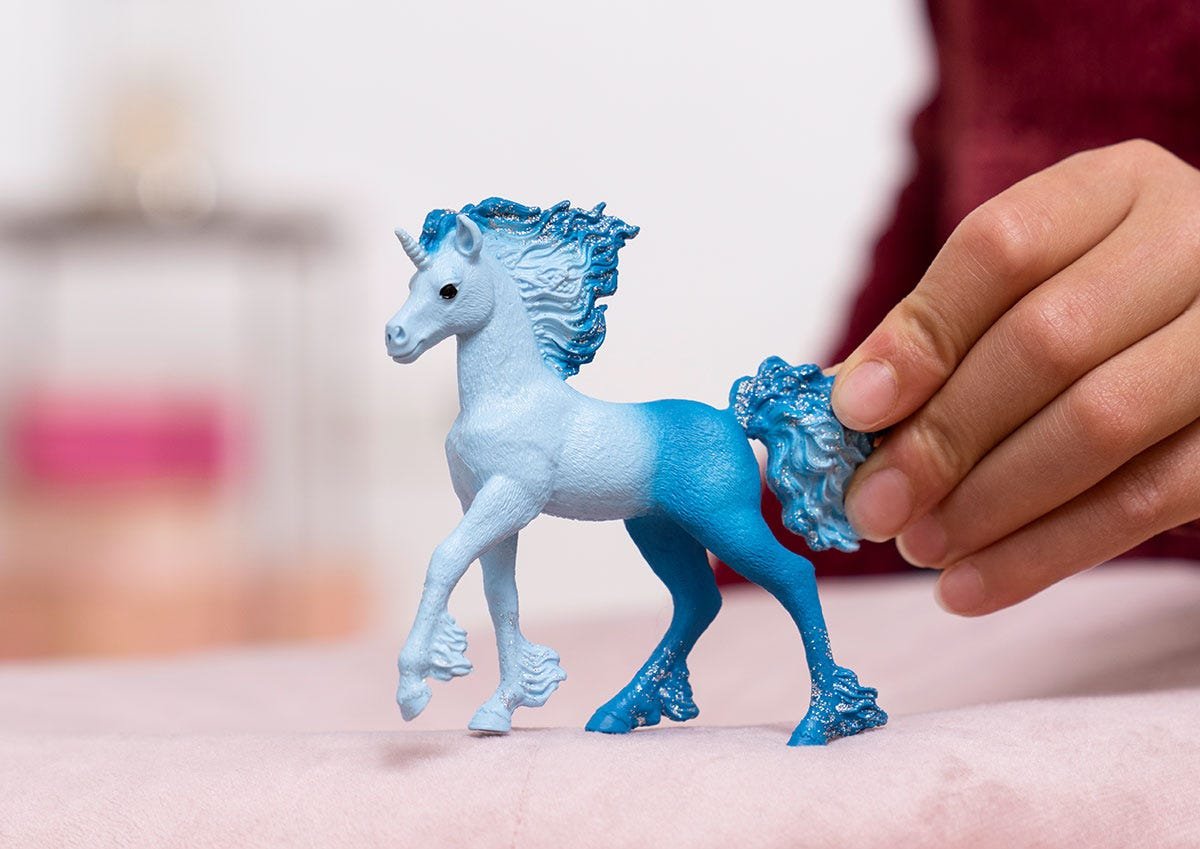 Figura Schleich Bayala Elementa Agua Llama Unicornio Potr