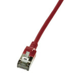 Logilink Cable De Red Cat6a Stp Tpe Slimeline Rojo 0,5m