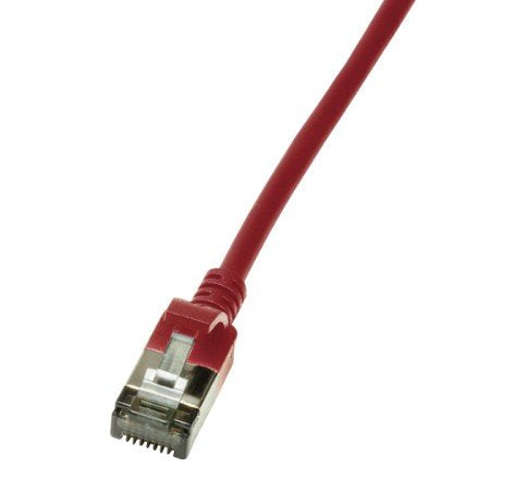 Logilink Cable De Red Cat6a Stp Tpe Slimeline Rojo 1,0m
