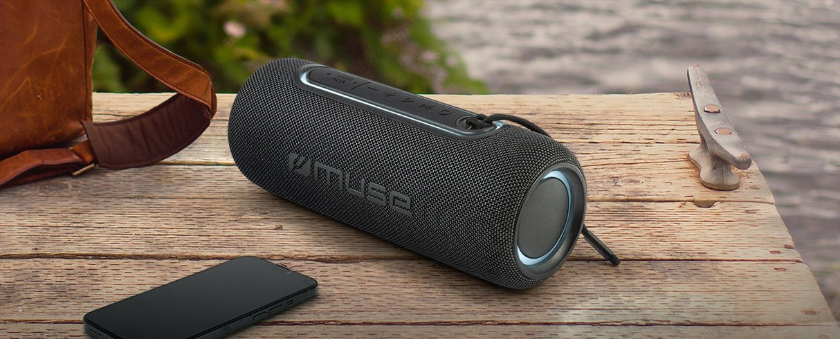 Altavoz Bluetooth Muse M780bt Negro 20wat Usb-Mp3 Iluminacion Rgb 10h Bat Usb-C