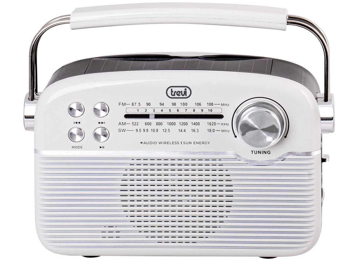 Radio Trevi Ra 7f50 Bt Portable Carga Solar+Aw+Sd Tif. White