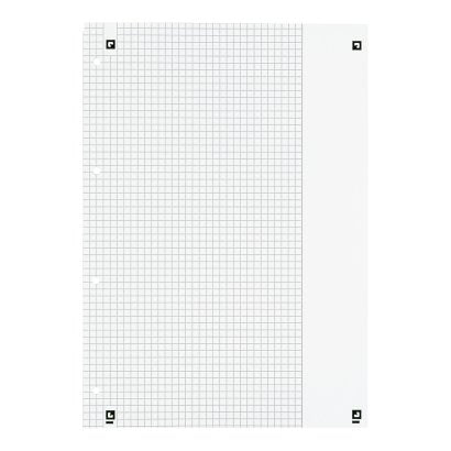Oxford Collegeblock A4+220x295mm 80 Bl. Kariert Rand Blanco R