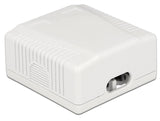 Delock 86197 Roseta Con 2 Toma Red Cat. 6a Lsa De Pared