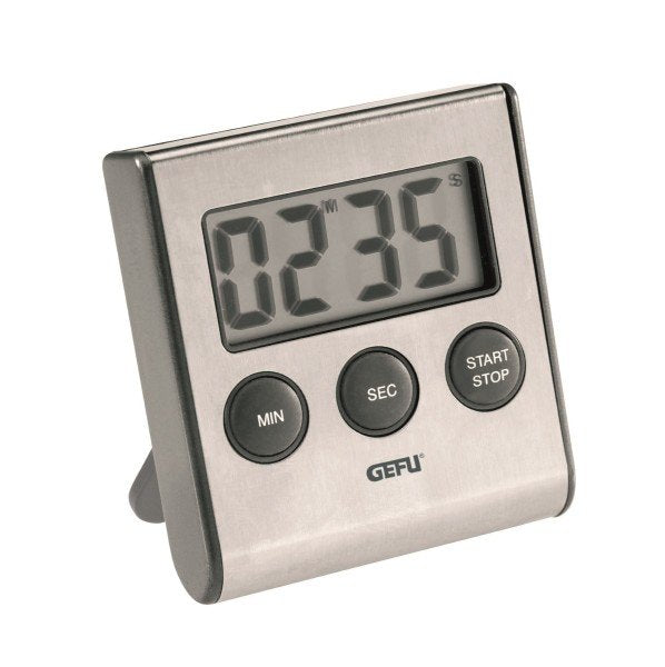 EAN 4006664123303 - GEFU CONTARE Temporizador digital para cocina Negro, Acero inoxidable imagen 1