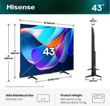 Tv Hisense 50a6s 50" Uhd 4k Smart Tv Dolby Vision Modo Juego Plus Airplay