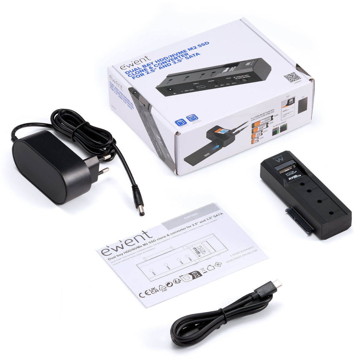 EAN 8052101435146 - Ewent EW7065 caja para disco duro externo Carcasa de disco duro/SSD Negro 2.5/3.5" imagen 2