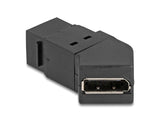 Keystone Modul Mini Displayport Einbaubuchse Zu Displayport Buchse 45° Gewinkelt 8k 30 Hz Schwarz