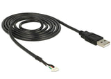 Delock Cable Usb -> Smt 5pin 1.50m V5 Negro