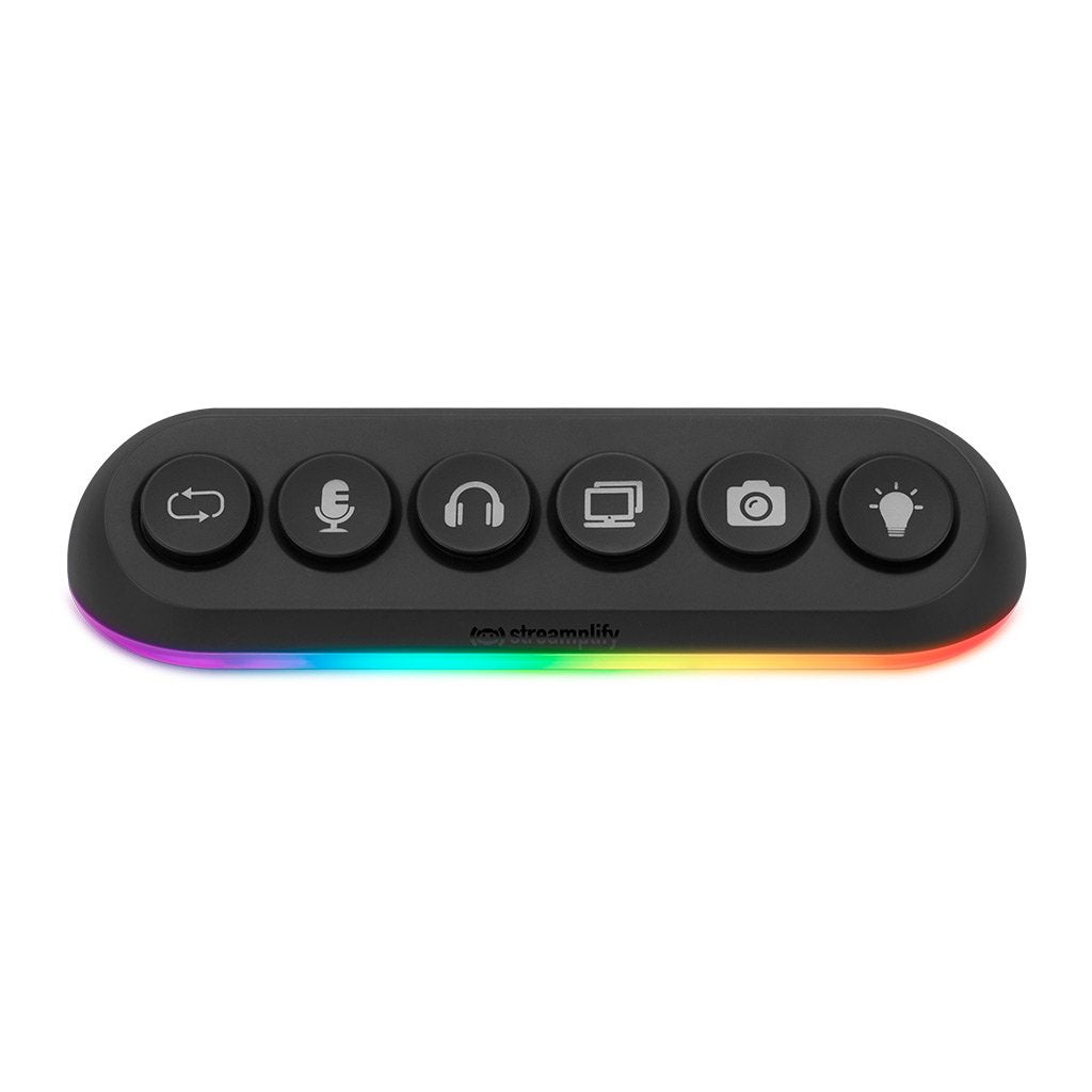 Mreamplify Hub Deck 5, 4x Usb 3.0, 1x Usb 2.0, Rgb, 12v, Eu-Netzcable - Negro