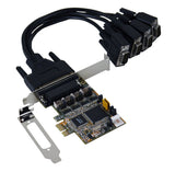 Io Exsys Pcie 4x Seriell Db9 (Ex-44384) Lp+++ Inkl. Low-Profile Slotblech