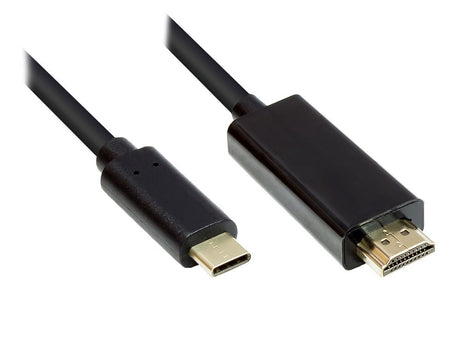 EAN 4014619366583 - Alcasa GC-M0100 adaptador de cable de vídeo 1 m HDMI tipo A (Estándar) USB Tipo C Negro imagen 1