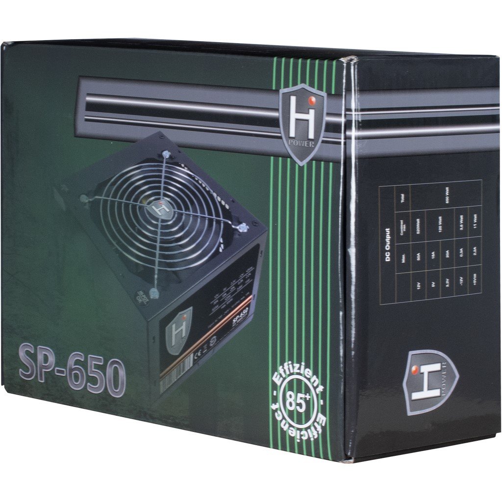 Fuente De Alimentación Inter-Tech 650w Hipower Sp-650 1x 120mm Lüfter Retail