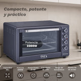 Horno De Sobremesa Grunkel Hr-48promax 2200w Capacidad 48l Negro