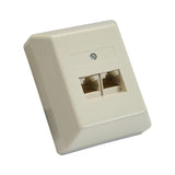 Placa De Pared Inline Isdn 2x Rj45 Hembra 2x 8 Puertos