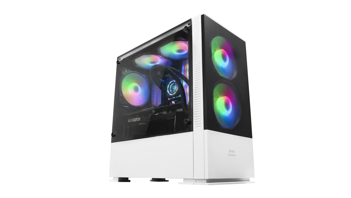 Caja Pc Marsgaming Microatx Mcz White