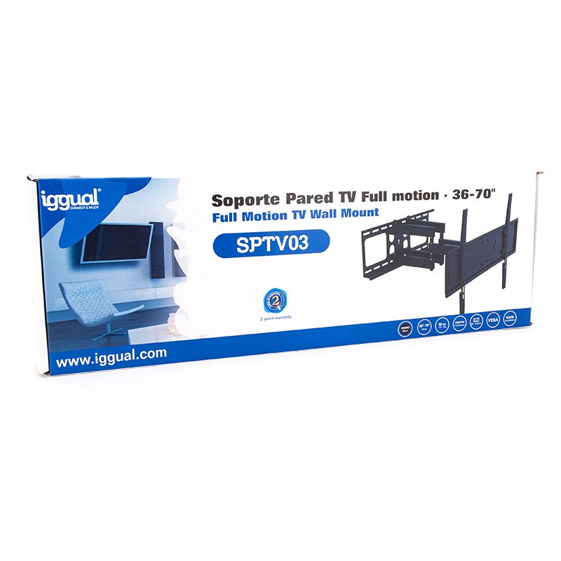 Iggual Soporte Tv 36-70" 50kg Pared Full Negro