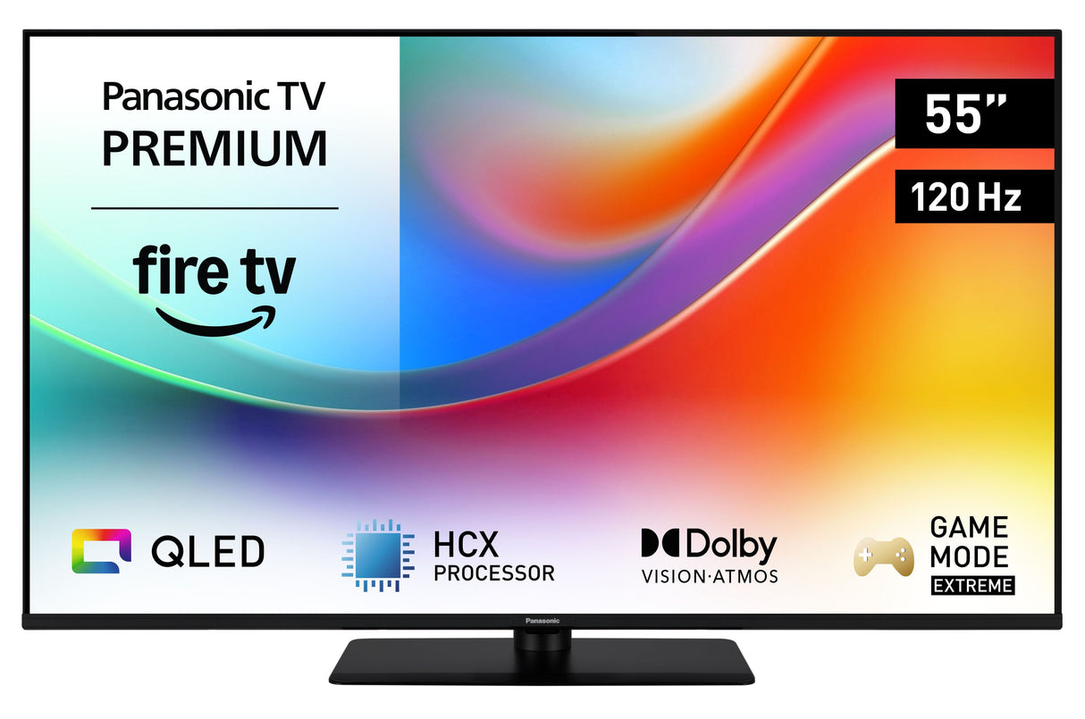 139,7cm 55" (3840x2160) Panasonic Tv-55w85b 16:9 4k Qled 120hz Fire Tv Hdr Dolby Atmos