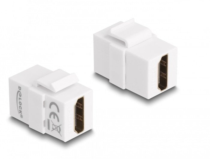 Delock Keystone Modul Hdmi Buchse Zu Hdmi Buchse Weiss