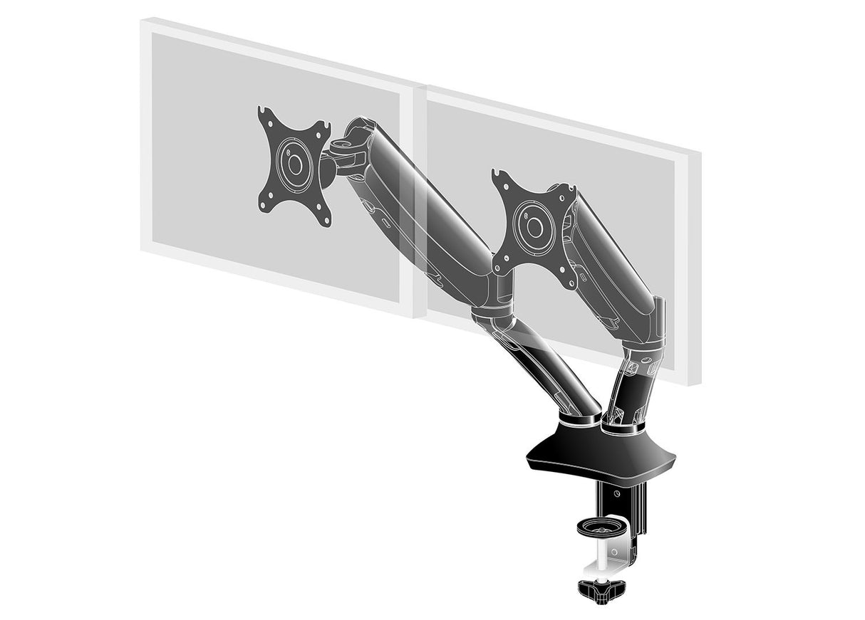 EAN 4948570032129 - iiyama DS3002C-B1 soporte para monitor 68,6 cm (27") Escritorio Negro imagen 2