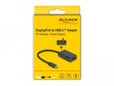Delock 61059 Adaptador Displayport Hembra A Usb Type-C Macho (Modo Dp Alt) 4k Con Pd 85 W