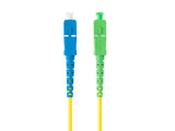 Cable Fibra Óptica 2m Lanberg Mono Sc/Apc-Sc/Upc Simplex G657a1 Lszh Amarillo