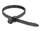 Delock Cablebinder Mit Befestigungsöse L 300 X B 7,6 Mm Schwarz 10 Stück