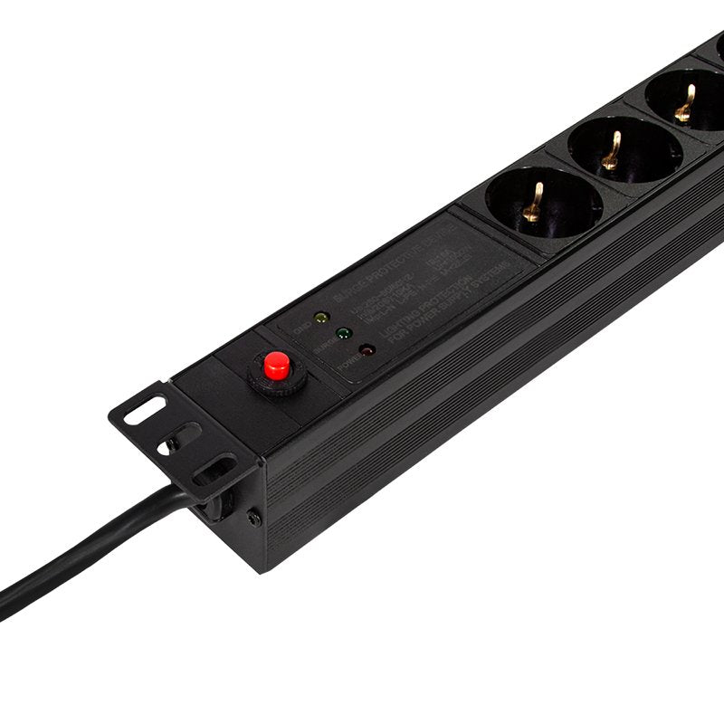 Logilink 19" Pdu 7 X Cee 7 3 Socket With Line Filter & Overload Protection
