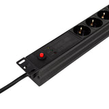 Logilink 19" Pdu 7 X Cee 7 3 Socket With Line Filter & Overload Protection