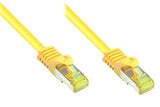 Goodconnections Rj45 Cable De Red Mit Cat. 7 Rohcable Und Rastnasenschutz (), S Ftp, Pimf, Halogenfrei, 500mhz, Ofc, Gelb, 0,25m,