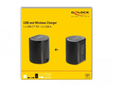 Delock Usb Und Cableloses Cargador 1 X Usb Type-C Pd + 2 X Usb Typ-A Mit 58 W