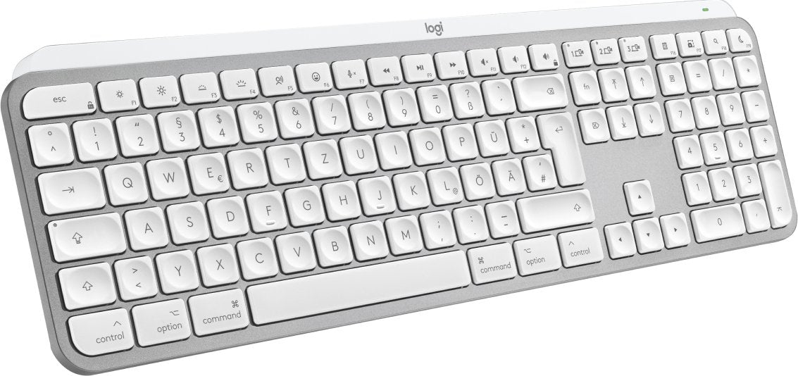 EAN 5099206114562 - Logitech MX Keys S for Mac teclado Oficina RF Wireless + Bluetooth QWERTZ Alemán Aluminio, Blanco imagen 3