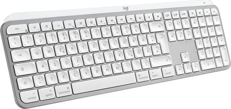 EAN 5099206114562 - Logitech MX Keys S for Mac teclado Oficina RF Wireless + Bluetooth QWERTZ Alemán Aluminio, Blanco imagen 3