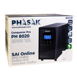 Sai Online Phasak Conqueror Pro 2000 Va Online Lcd 2000va-1800w 3 Salidas Formato Torre