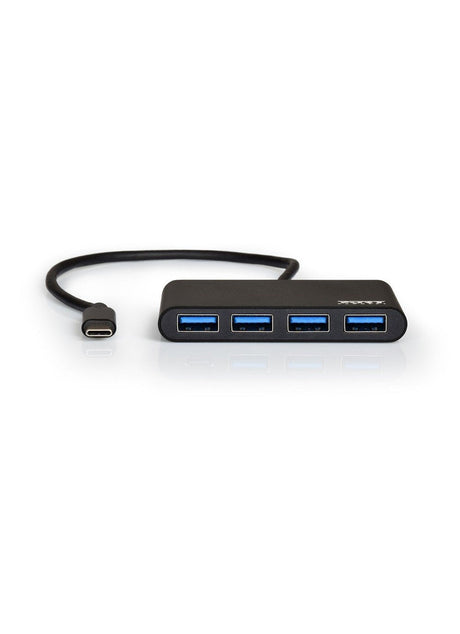 EAN 3567049001230 - Port Designs 900123 hub de interfaz USB 3.2 Gen 1 (3.1 Gen 1) Type-C 5000 Mbit/s Negro imagen 1