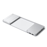 Satechi Slim Dock Do Imac 24" Usb-C (Usb-C 10gb, Usba-A 10gb, 2x Usb-A, Czytnik Kart Micro/Sd, Kieszen Na Nvme Sata) (Srebrny)
