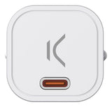 Cargador De Pared Ksix Gan Usb-C Mini 30w Blanco