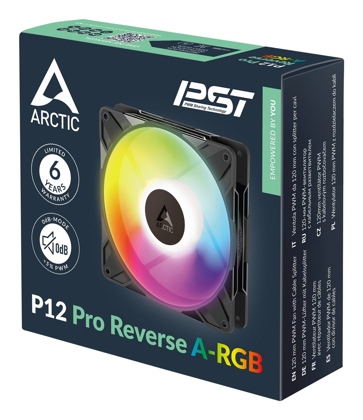 Arctic P12 Pro Reverse Gehã¤Uselã¼fter A-Rgb Black Retail