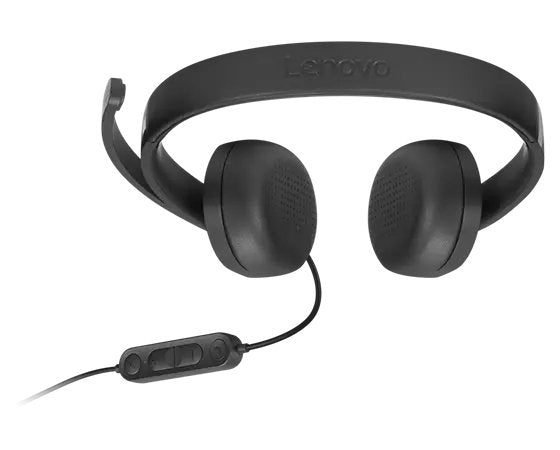 Auriculares  Lenovo 4xd1p83425  Alámbrico Usb Tipo A Negro