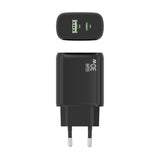 Aisens Cargador Gan 30w, 1xusb-C Pd3.0 Qc4.0, 1xusb-A Qc3.0, Negro