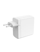 Cargador De Pared Ksix  Bcd100ganaccb - 100w Gan Pps · 2xusb Tipo C · Usb · Blanco
