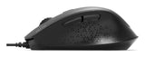 Port Designs Mouse Office Wired Silent Pro - Medium Size - Black - Bulk