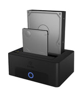Icy Box Ib-1232cl-U3 2bay Docking Clone Station For 2.5" And 3.5" Hdd Sata Usb 3.2 Gen 1