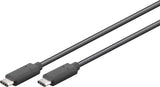 Cable Usb(C) 3.2 A Usb(C) 3.2 Goobay 0.5m Negro