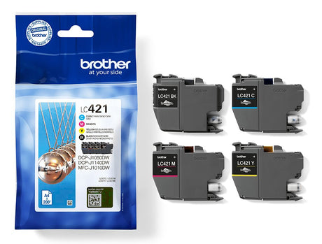 EAN 4977766813600 - Brother LC-421VAL PagePack 4 pieza(s) Original Rendimiento estándar Negro, Cian, Magenta, Amarillo imagen 4