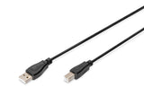 Digitus Cable Usb 2.0 A/B (Impresora) 1.80m Negro  Ak-300102-018-S